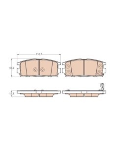 TRW PASTIGLIE FRENO GDB3566 2