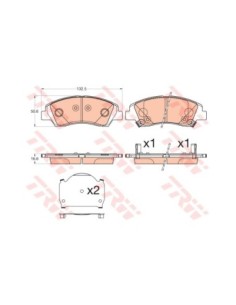TRW PASTIGLIE FRENO GDB3618