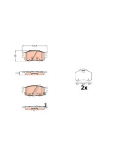 TRW PASTIGLIE FRENO GDB3626 2