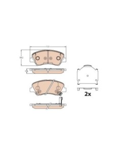 TRW PASTIGLIE FRENO GDB3630 2