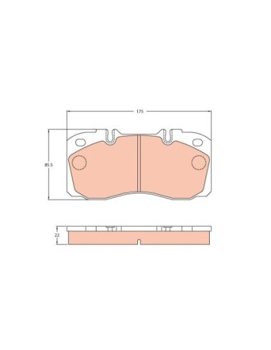 TRW PASTIGLIE FRENO GDB5068