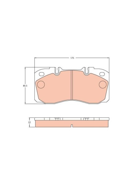 TRW PASTIGLIE FRENO GDB5068