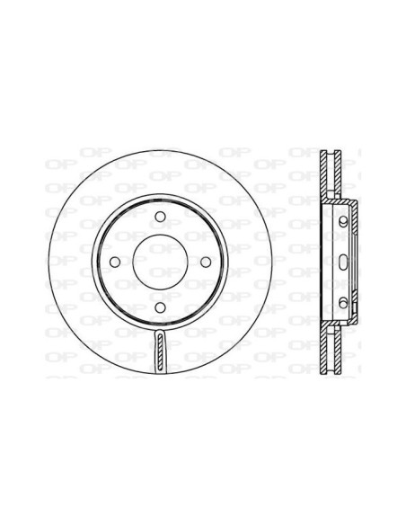 OPEN PARTS DISCO FRENO BDA2403.20
