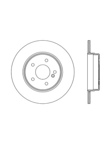 OPEN PARTS DISCO FRENO BDR1316.10