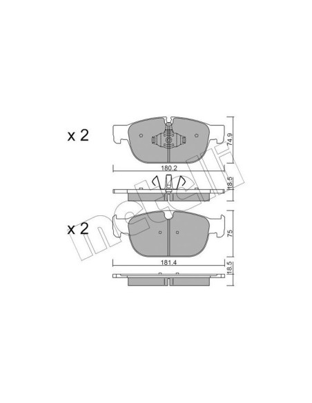 METELLI PASTIGLIE FRENO 22-1120-0