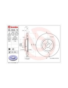 BREMBO DISCO FRENO 09.C542.11 2