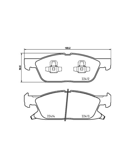 BREMBO PASTIGLIE FRENO P 24 188