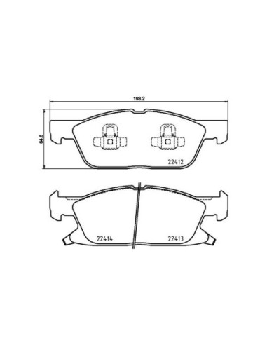 BREMBO PASTIGLIE FRENO P 24 188