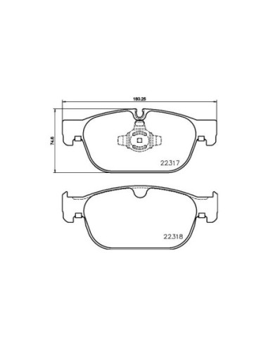 BREMBO PASTIGLIE FRENO P 86 027