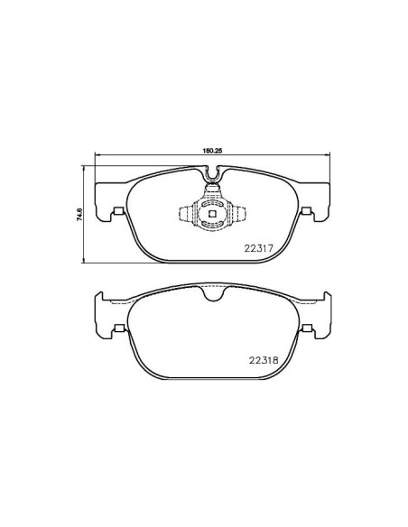 BREMBO PASTIGLIE FRENO P 86 027