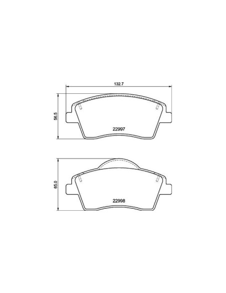 BREMBO PASTIGLIE FRENO P 86 033