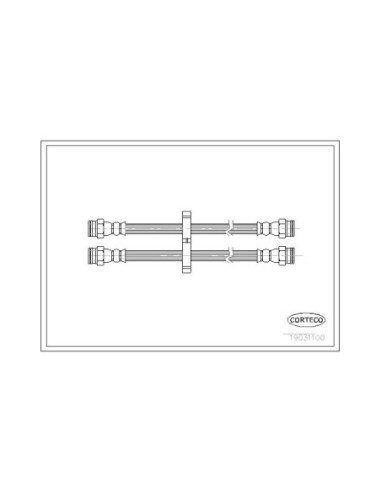 CORTECO FLESSIBILE DEL FRENO 19031100