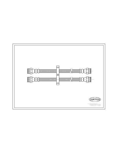 CORTECO FLESSIBILE DEL FRENO 19031100