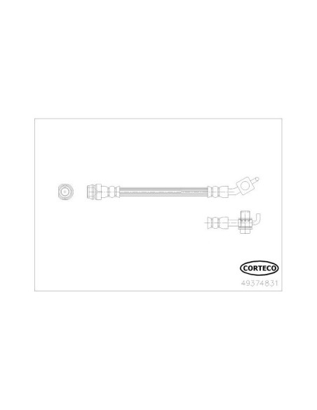 CORTECO FLESSIBILE DEL FRENO 49374831