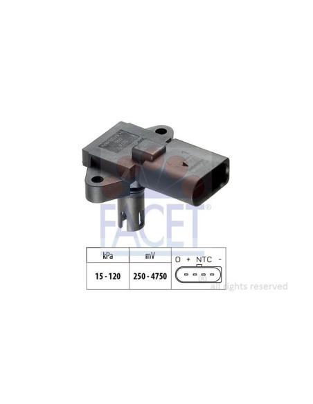 FACET SENSORE, PRESSIONE COLLETTORE D'ASPIRAZIONE 10.3074
