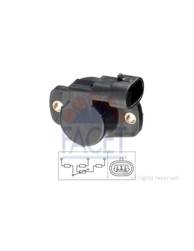 FACET SENSORE, REGOLAZIONE VALVOLA FARFALLA 10.5096