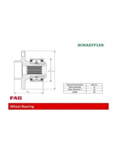 FAG KIT CUSCINETTO RUOTA 713619770 2