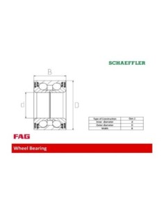 FAG KIT CUSCINETTO RUOTA 713640500 2