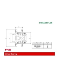 FAG KIT CUSCINETTO RUOTA 713650660 2