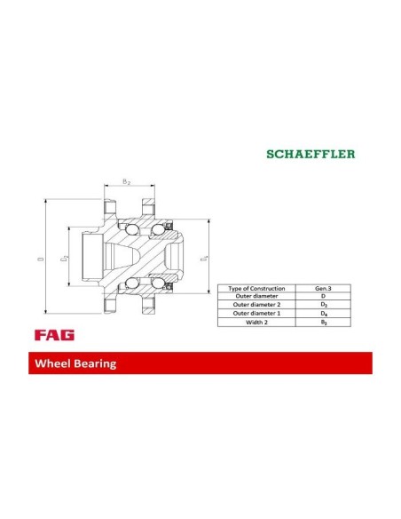 FAG KIT CUSCINETTO RUOTA 713650660