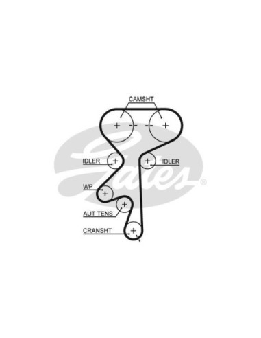 GATES KIT CINGHIE DENTATE K025499XS