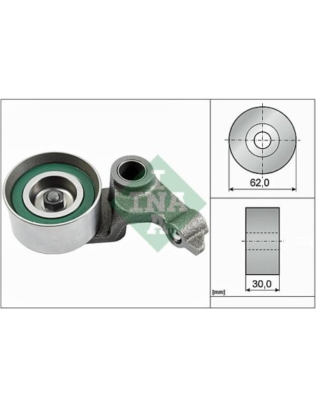 INA RULLO TENDITORE, CINGHIA DENTATA 531064320