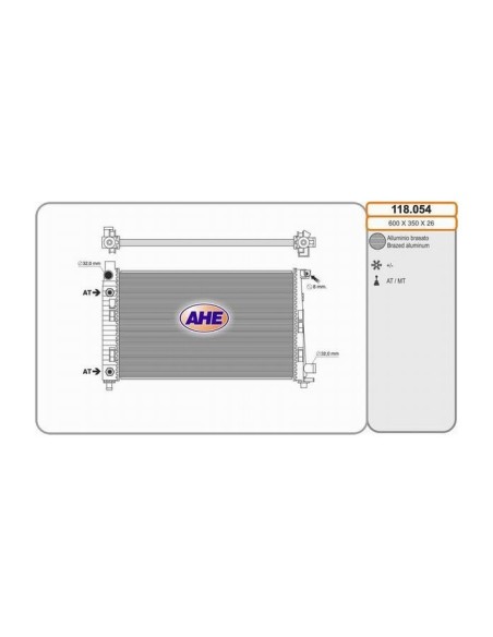 AHE - FOUR SEASONS RADIATORE, RAFFREDDAMENTO MOTORE 118.054