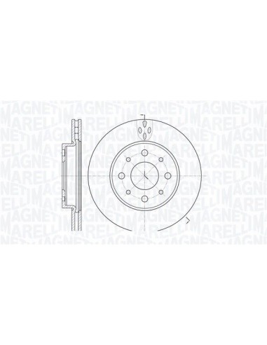 MAGNETI MARELLI DISCO FRENO 361302040186