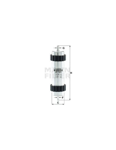 MANN FILTER FILTRO CARBURANTE WK6037
