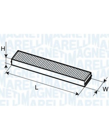MAGNETI MARELLI FILTRO ABITACOLO 350203061310