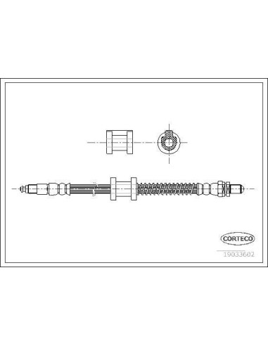 CORTECO FLESSIBILE DEL FRENO 19033602