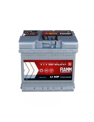 Batteria FIAMM Titanium, per auto, 12V 50Ah 460A.