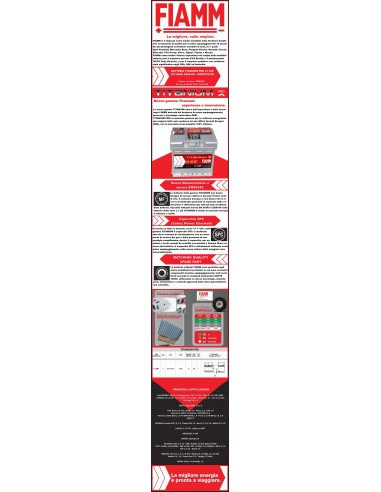 Batteria auto FIAMM 12V 54Ah 520A
