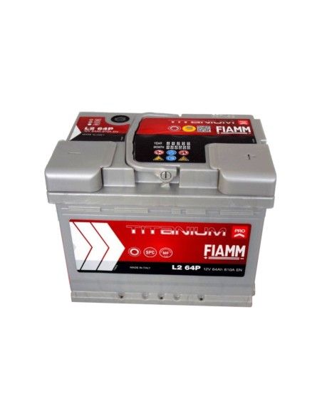 BATTERIE AUTO FIAMM 12V 64 Ah 610A - L2 64P - 7905150