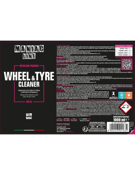 MAFRA Wheel & Tyre Cleaner - Maniac Line For Car Detailing MF76