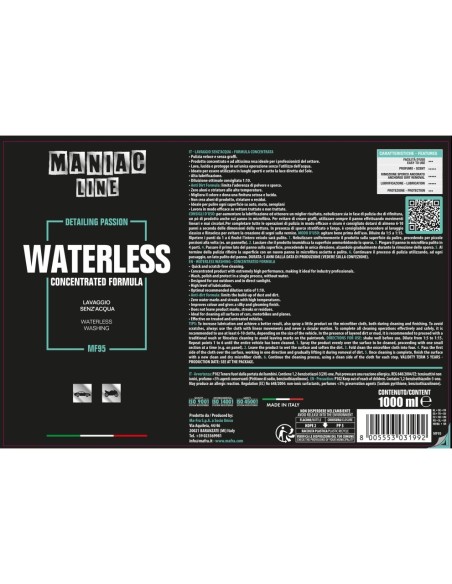 MAFRA Waterless - Maniac Line For Car Detailing MF95