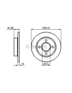 BOSCH DISCO FRENO 0986478856