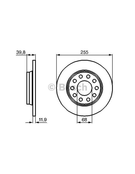 BOSCH DISCO FRENO 0986478987